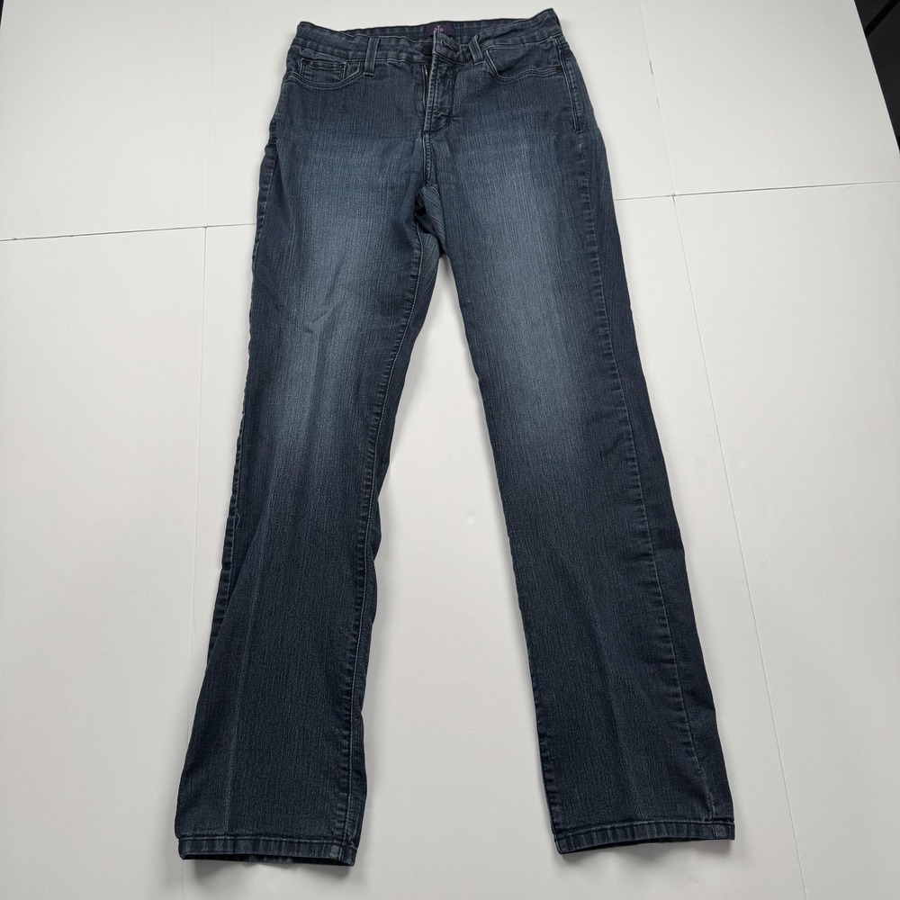 NYDJ Jeans Womens 10 (28x31) Blue Straight Leg Lift Tuck Technology Made USA